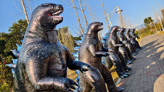 That's right, today we're starting a Godzilla party in the park.