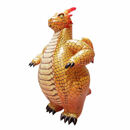 orange Dragon inflatable cosplay costume.