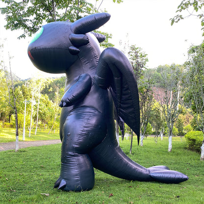 Toothless inflatable costume, cute black dragon