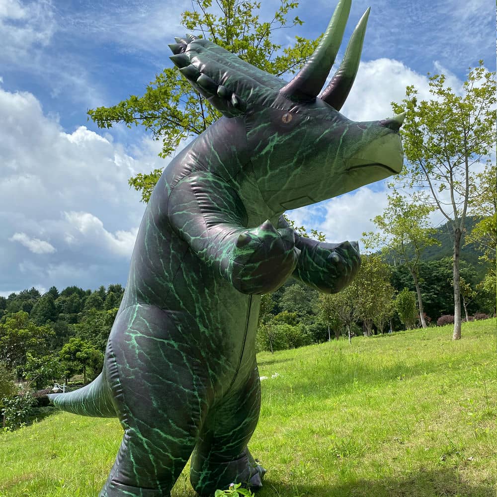 Triceratops inflatable costume, dinosaur cosplay costume