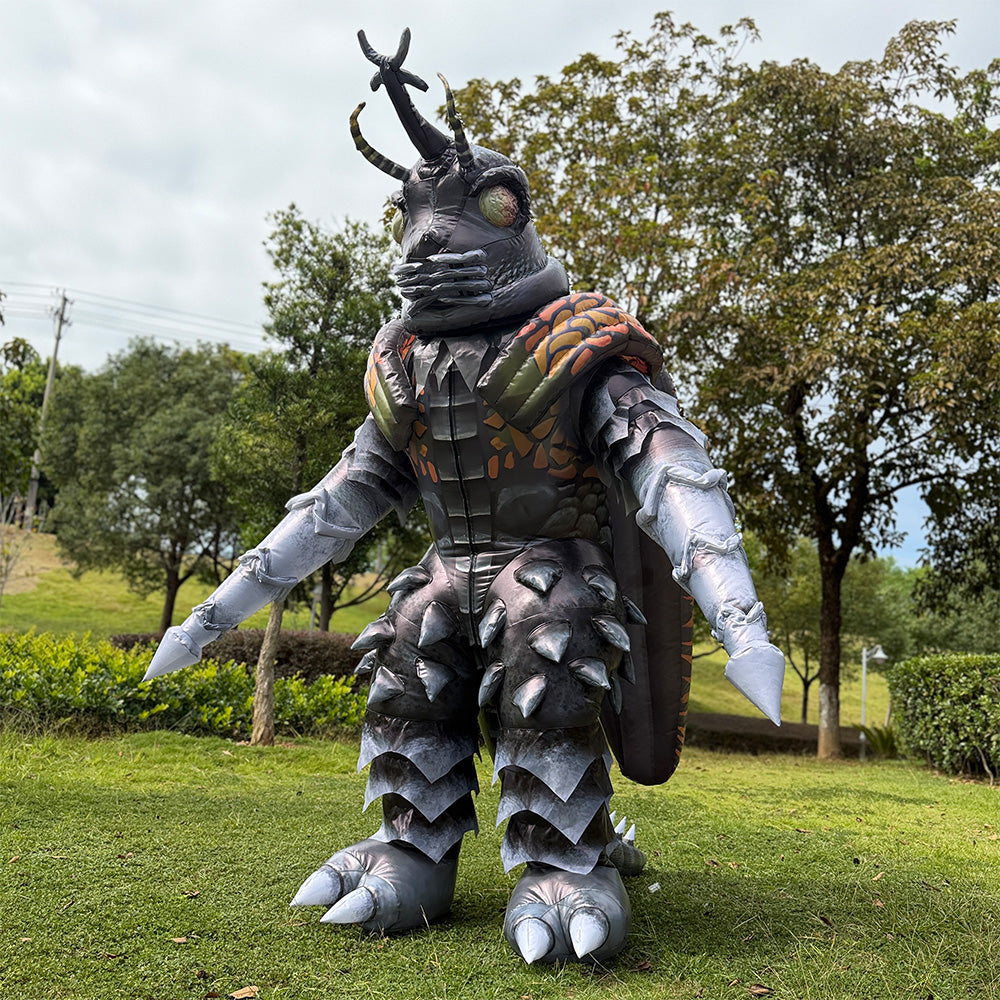 Megalon inflatable costume. Godzilla cosplay props