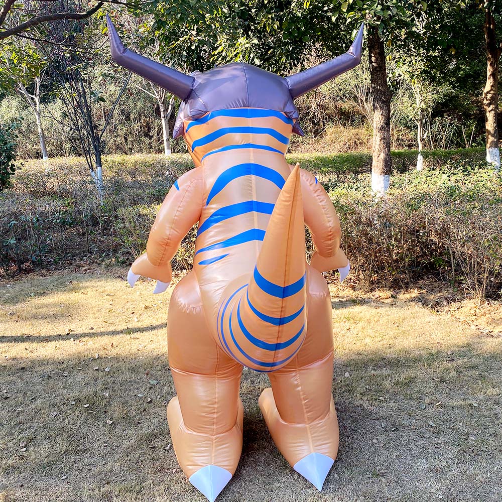 Greymon inflatable costume, Digimon cosplay props