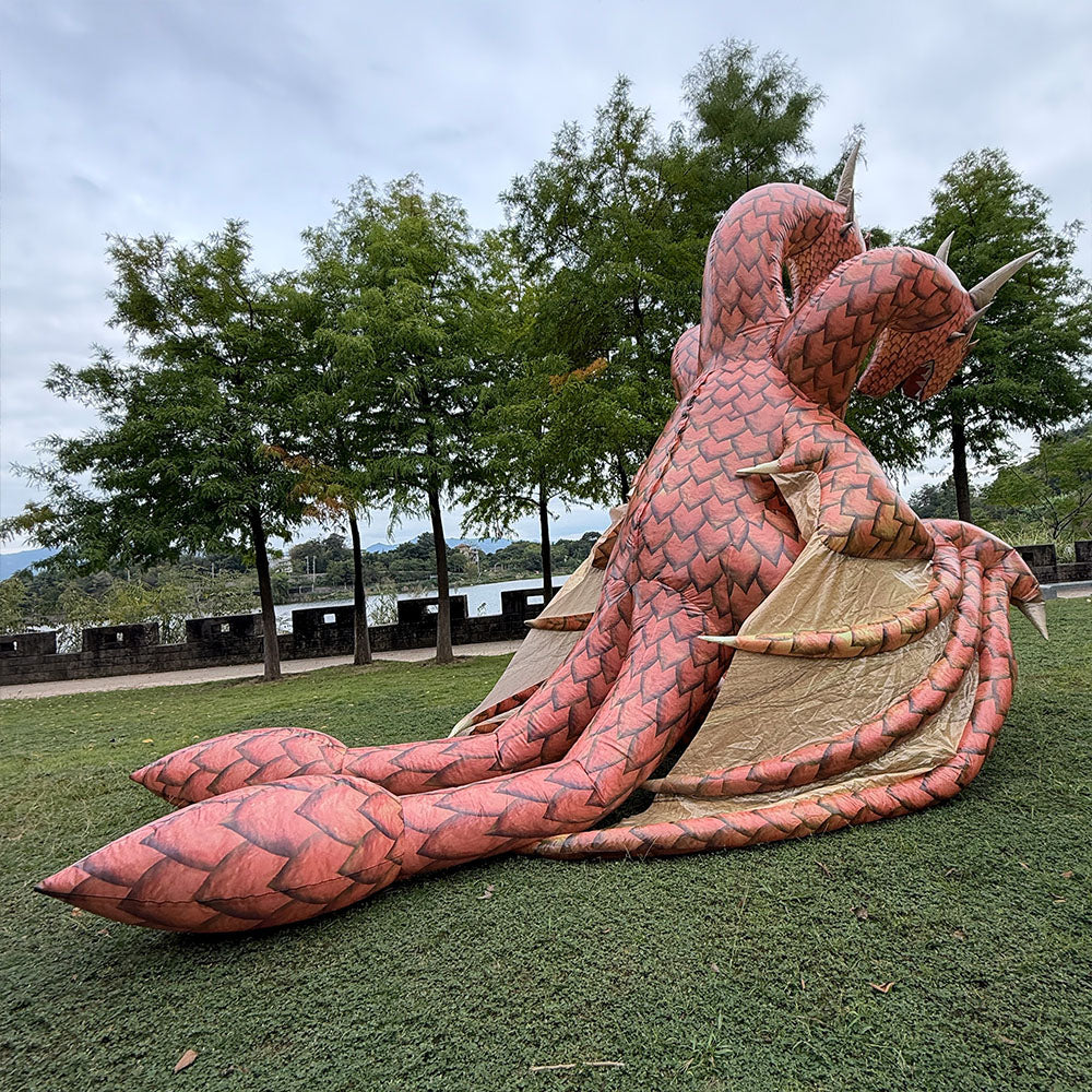 King Ghidorah inflatable costume 1.0 remake. Godzilla inflatable costume.