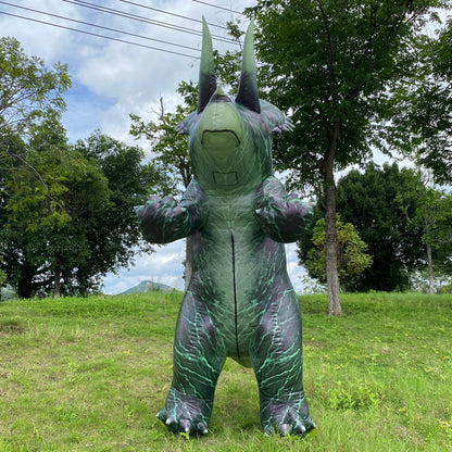 Triceratops inflatable costume, dinosaur cosplay costume