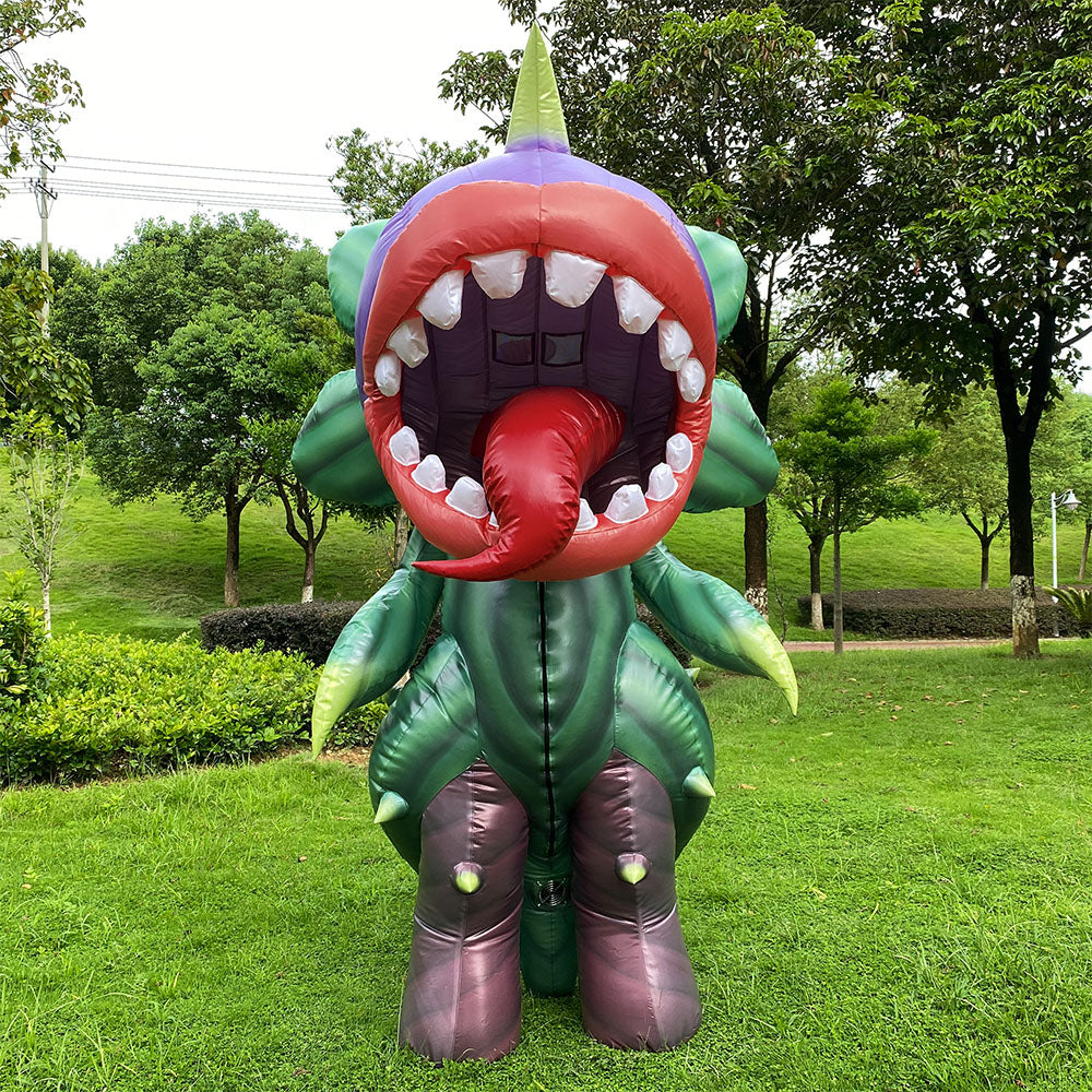 flowers Piranha Plant Inflatable Model People Wear Inflatable Costume