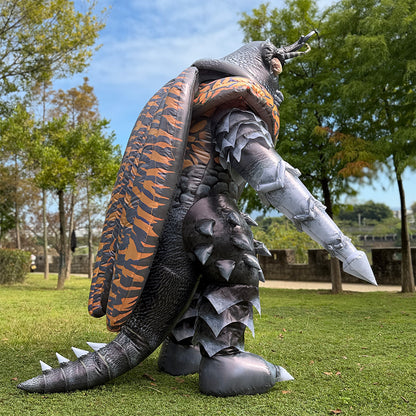 Megalon inflatable costume. Godzilla cosplay props
