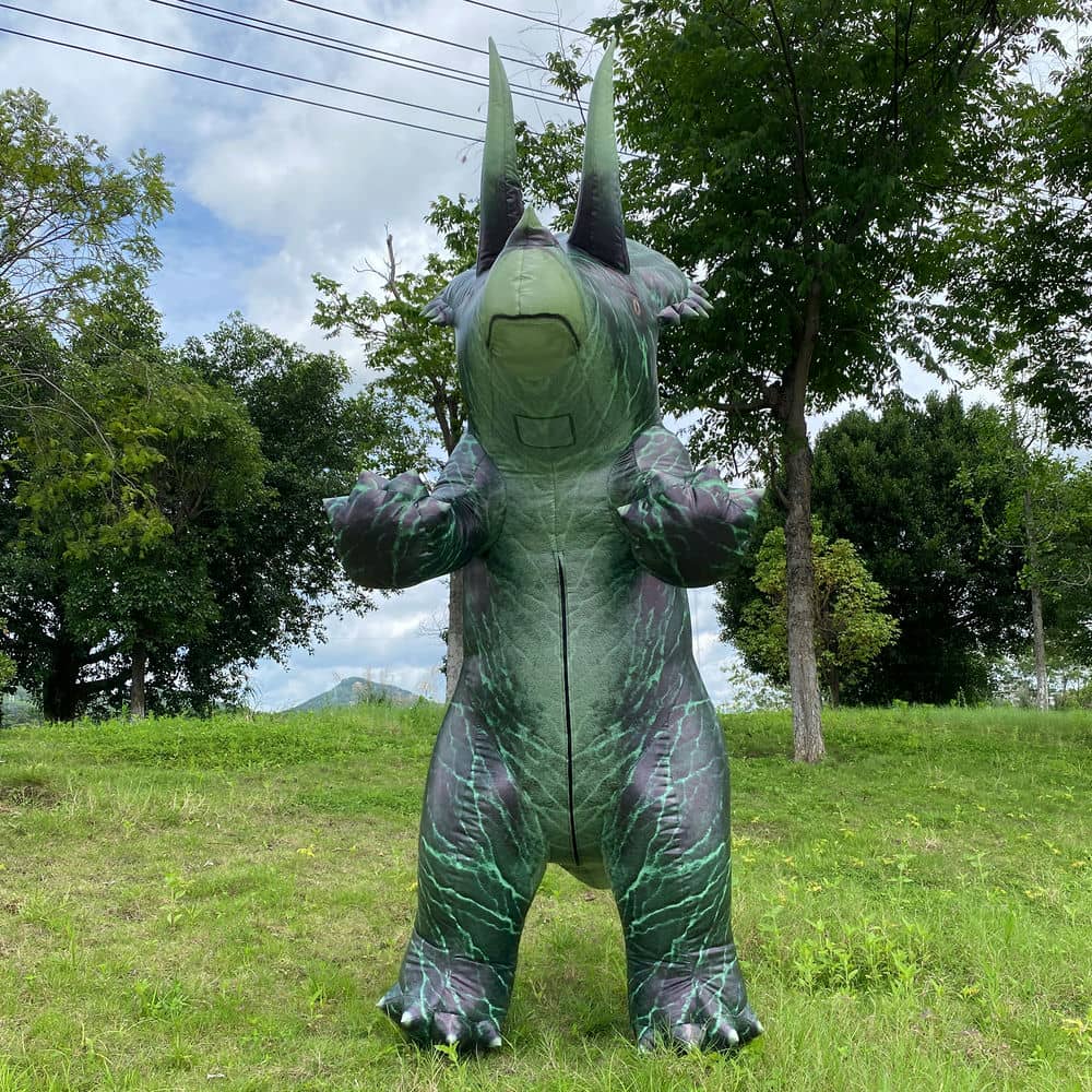 Triceratops inflatable costume, dinosaur cosplay costume