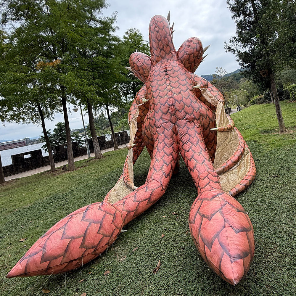 King Ghidorah inflatable costume 1.0 remake. Godzilla inflatable costume.