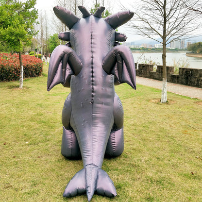 Toothless inflatable costume, cute black dragon