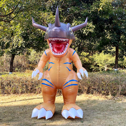 Greymon inflatable costume, Digimon cosplay props