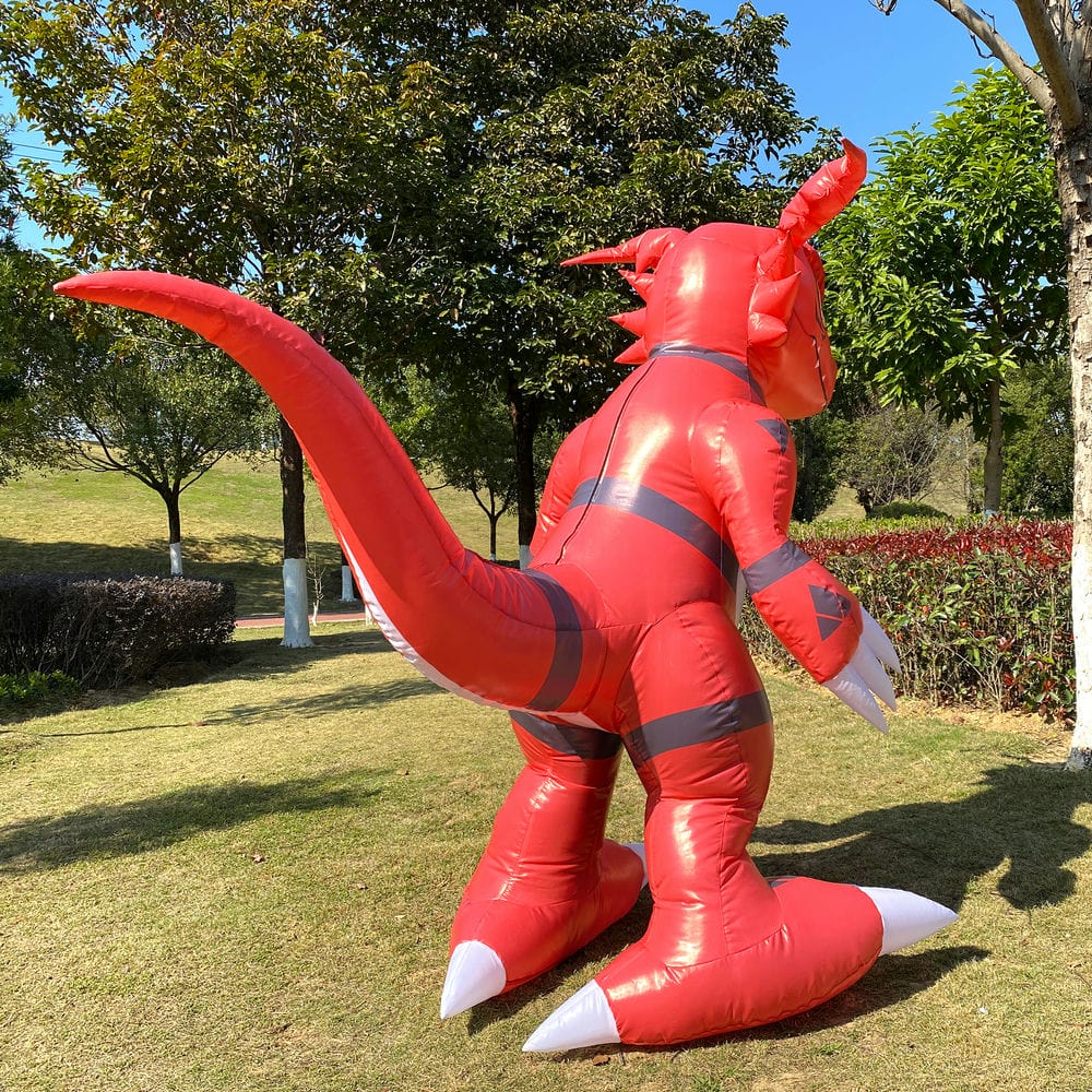 guilmon inflatable costume red digimon