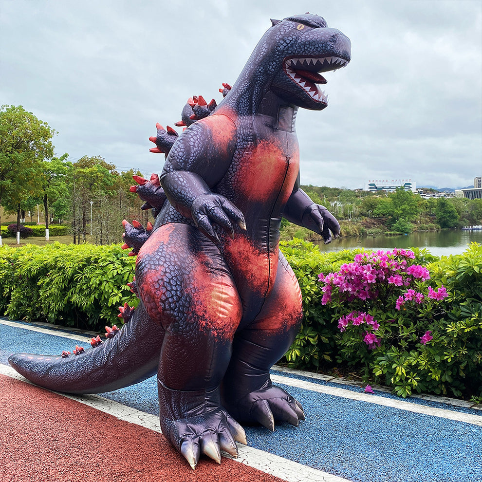 Burning Godzilla inflatable costume, monster cosplay β Yiyang Xing ...