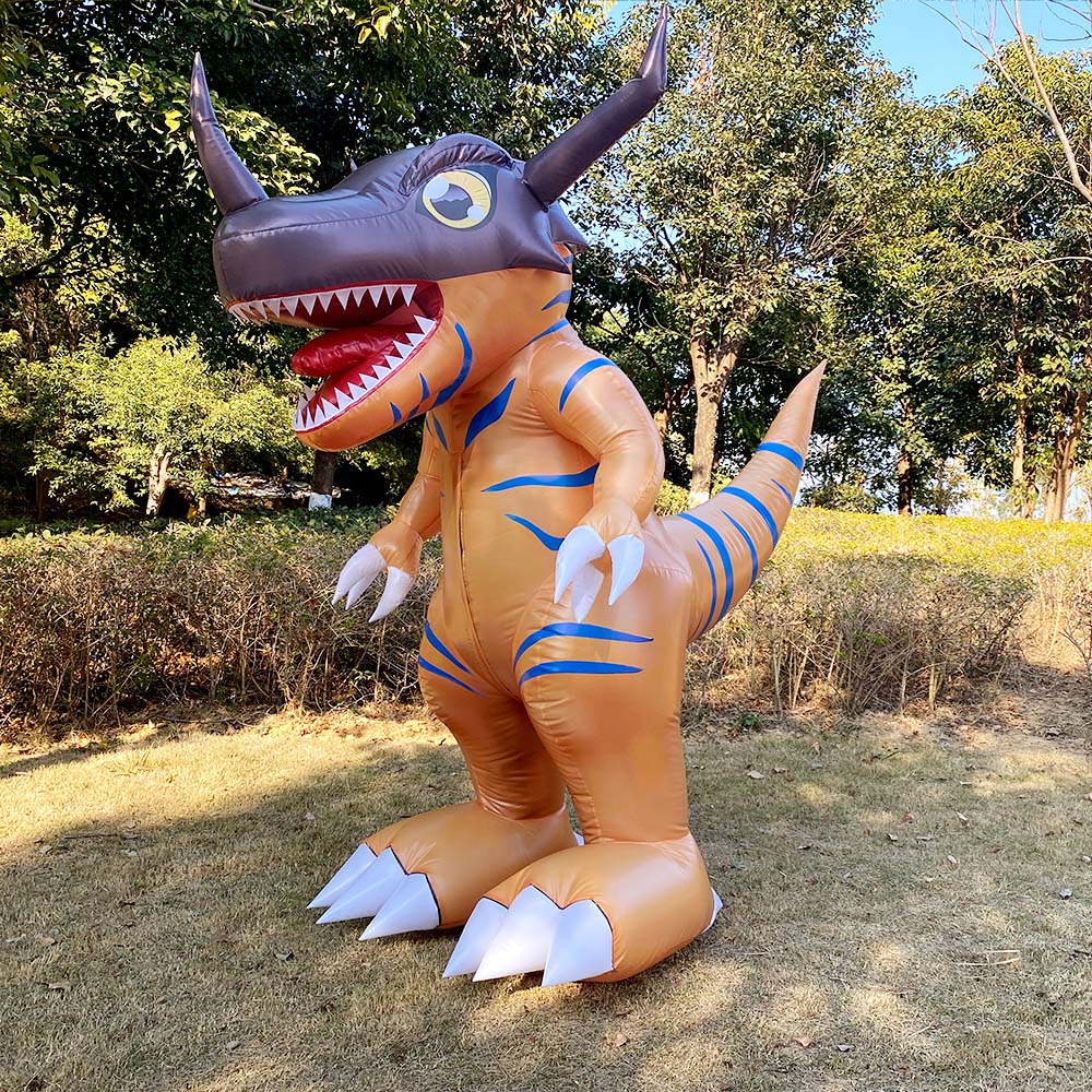 Greymon inflatable costume, Digimon cosplay props