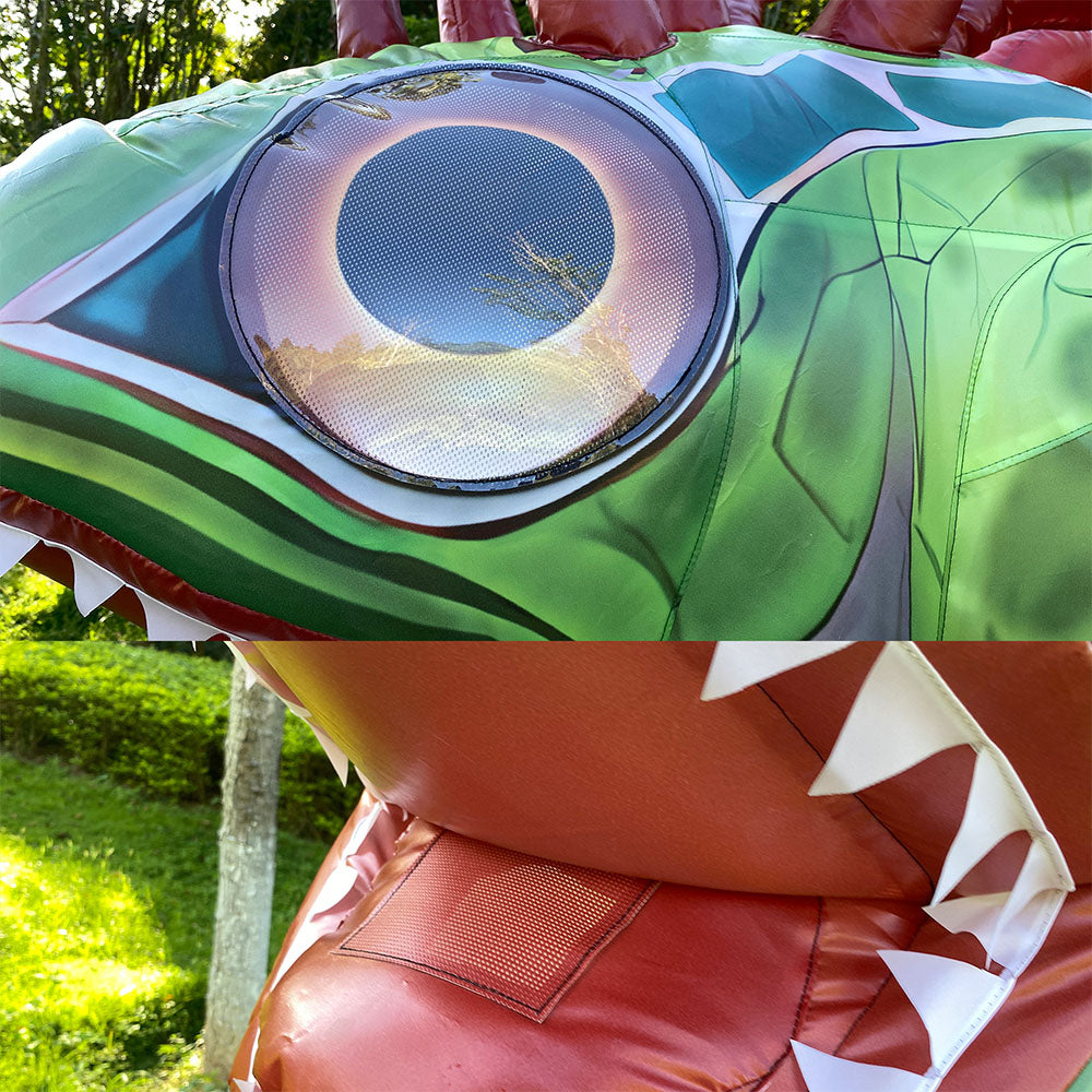 Inflatable Murloc costume. World of Warcraft mascot.