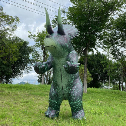 Triceratops inflatable costume, dinosaur cosplay costume