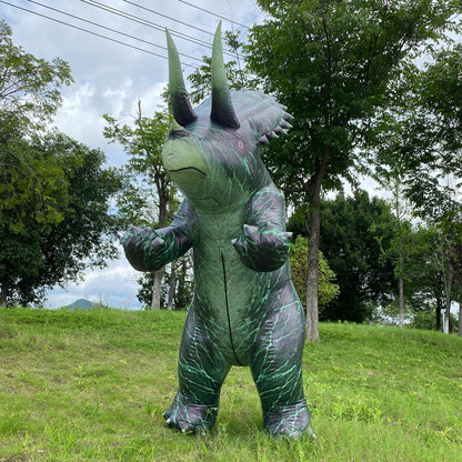 Triceratops inflatable costume, dinosaur cosplay costume