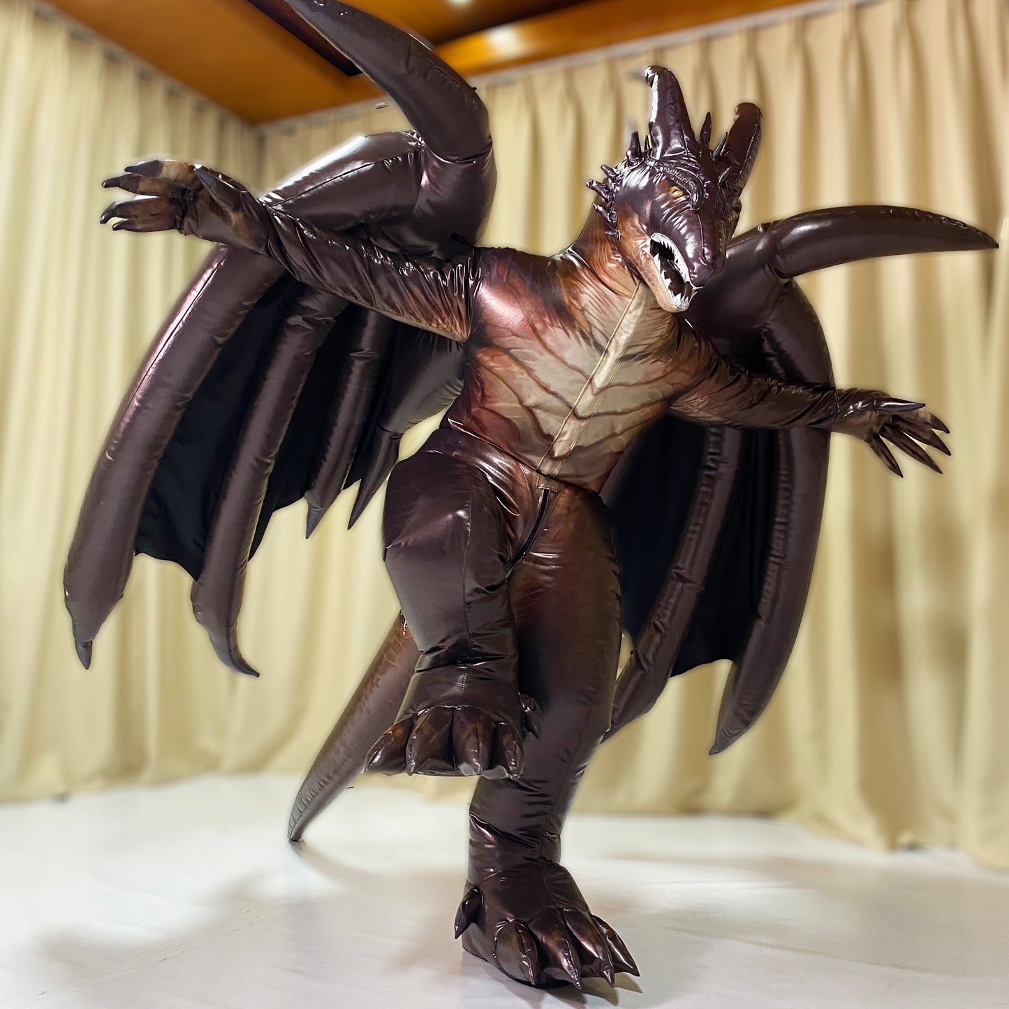 dragon inflatable costume, world of warcraft dracthyr