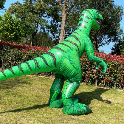 inflatable Velociraptor costume, Raptor dinosaur costume