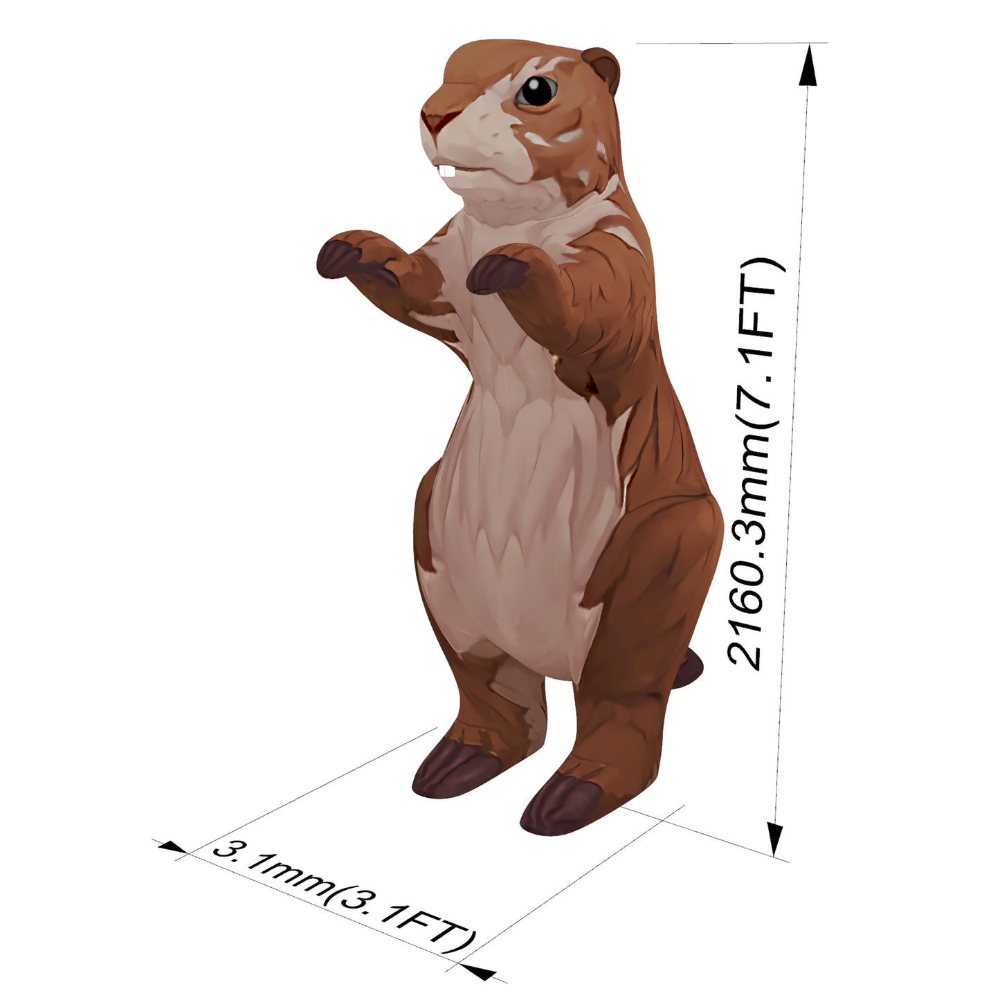 inflatable prairie dog costume, cute animal costume