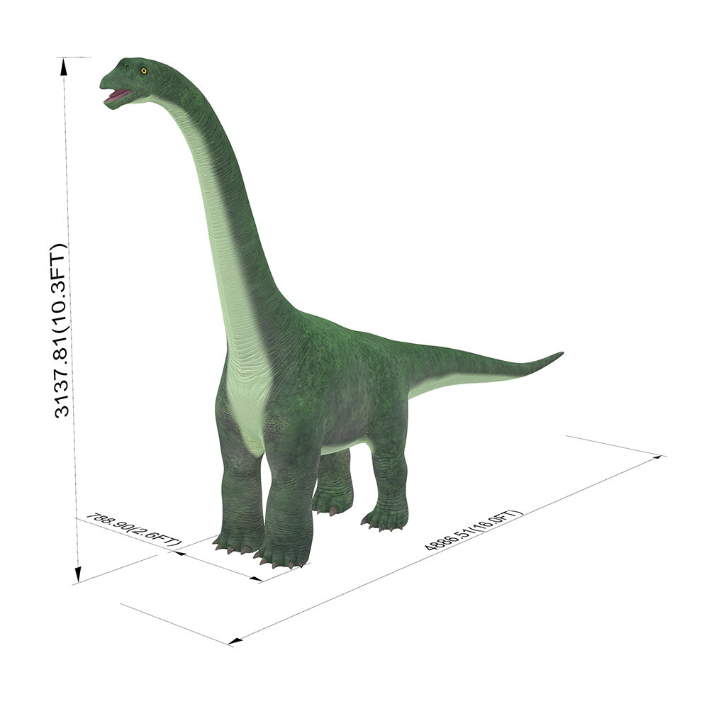 Mamenchisaurus inflatable costume, Giraffatitan dinosaur costume