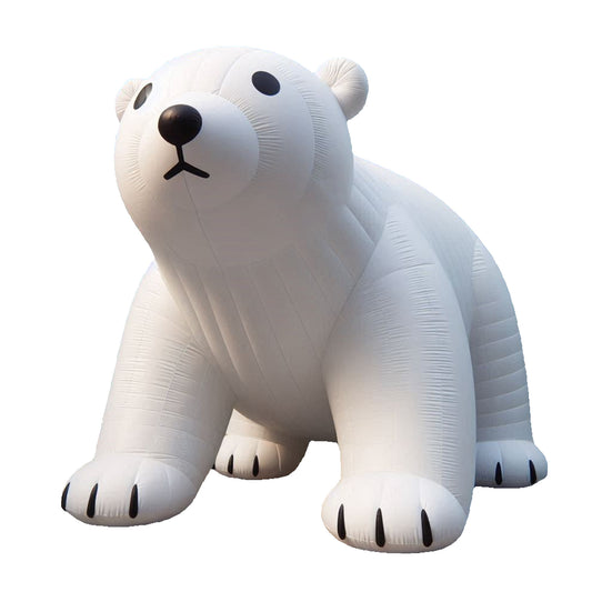 Inflatable polar bear