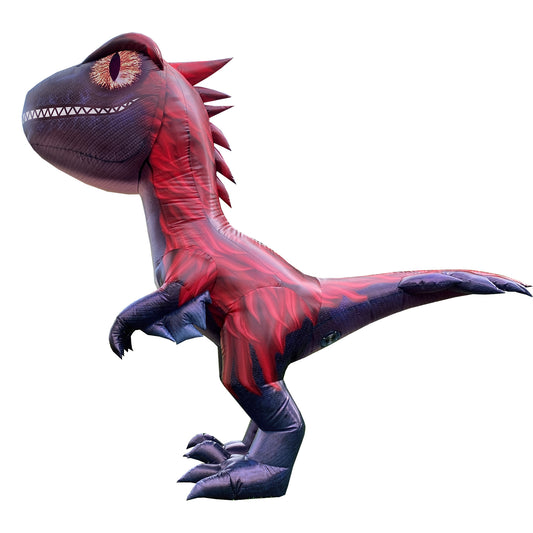 Fire Raptor Inflatable Costume Velociraptor dinosaur