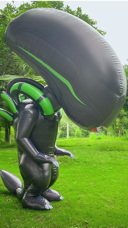 Inflatable alien costume, xenomorph space creature