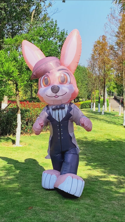 Bunny Inflatable Costume, Cute Tuxedo Mr. Rabbit