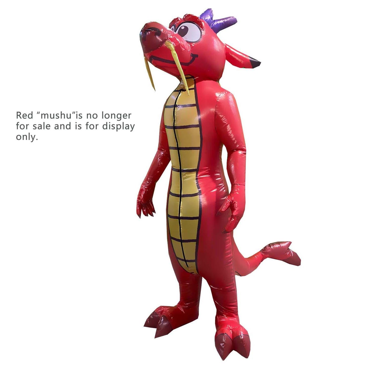 Inflatable mushu costume, Cute dragon costume - Yiyangxing Digital Technology (Longyan) Co., Ltd.