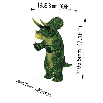 Triceratops inflatable costume, dinosaur cosplay costume