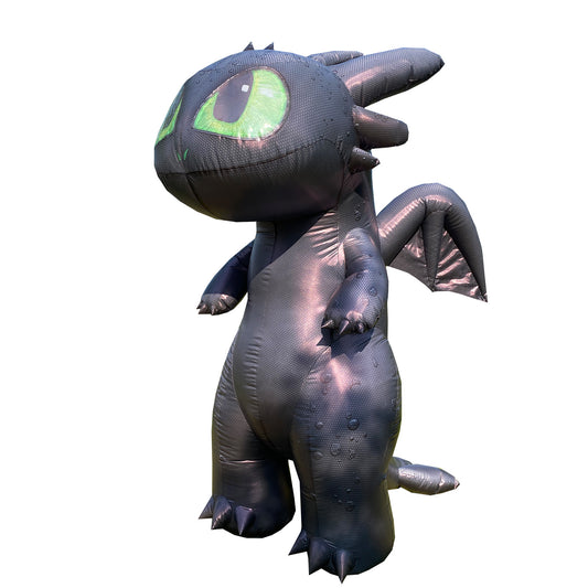 Toothless inflatable costume, cute black dragon, your COS friend